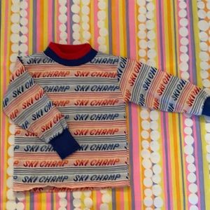 Vintage unisex apres ski turtleneck